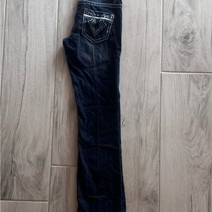 Cowgirl Up Dark Blue Boot Cut Jeans 27/34 Style GJ30605